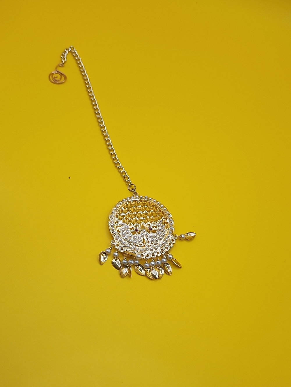 Handcrafted Golden Weaver Dream Catcher